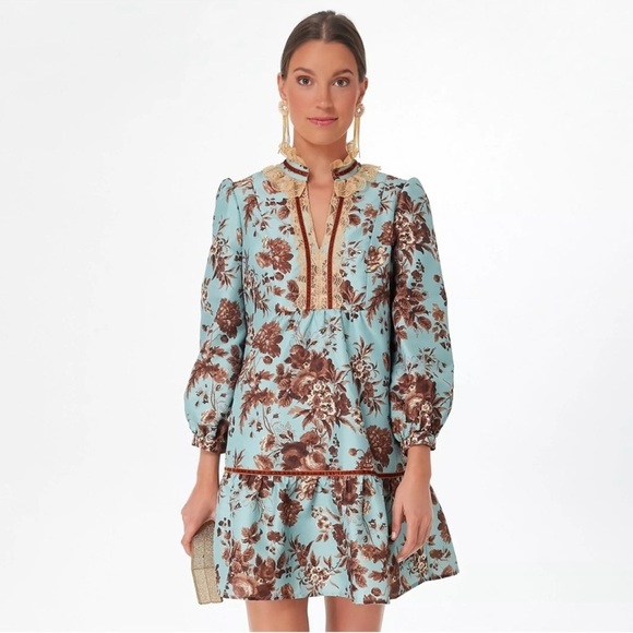 Tuckernuck NEW Robin's Egg Blue Victorian
Drop Waist Palmerston Dress Size M - Picture 1 of 12